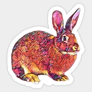 Colorful Rabbit Sticker